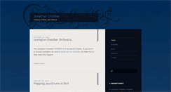 Desktop Screenshot of jonathancrosmer.com